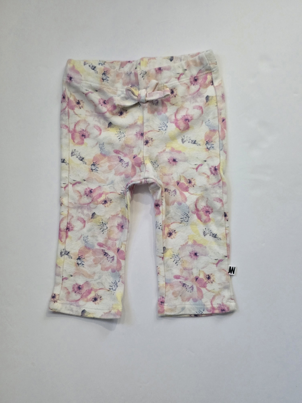 Jason Wu Girls' Floral Knit Leggings - Pink, Yellow & Cream